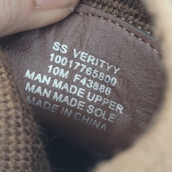 NWT Sun + Stone SS Verity Chunky Heel Brown Ankle Chelsea Boots 10M Women's - Picture 7 of 10